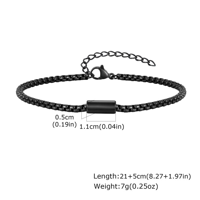 Wholesale Stainless Steel Men's Minimalist Bracelet