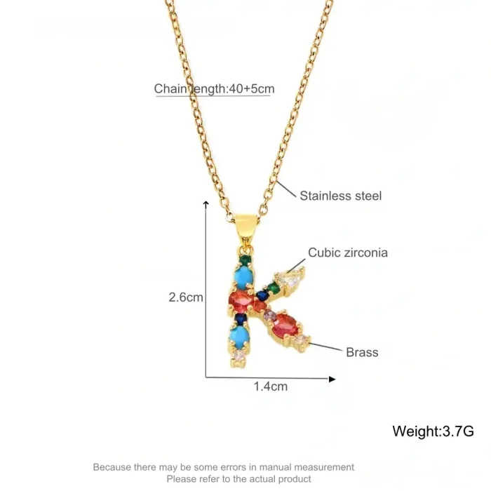 Wholesale Copper Colorful CZ Pendant