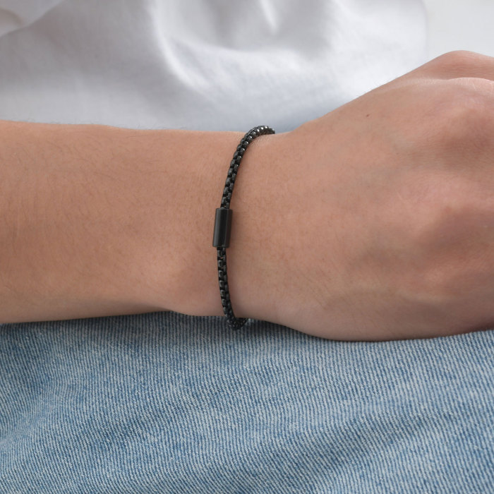 Wholesale Stainless Steel Men's Minimalist Bracelet
