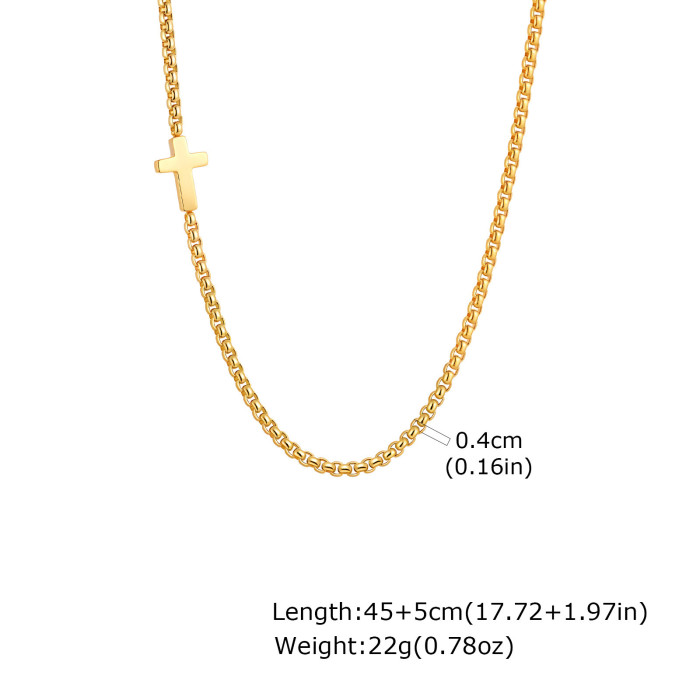 Wholesale Stainless Steel Mens Cross Necklace