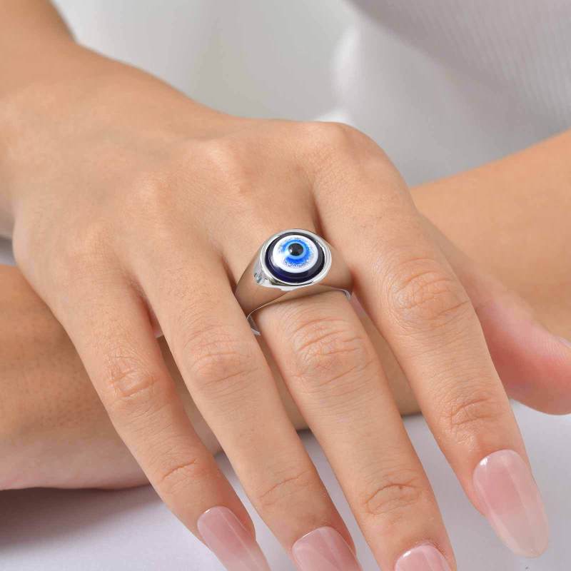 Wholesale Stainless Steel Evil Eye Ring