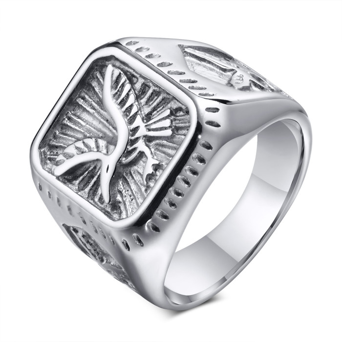 Wholesale Stainless Steel Fashion Eagle Ring