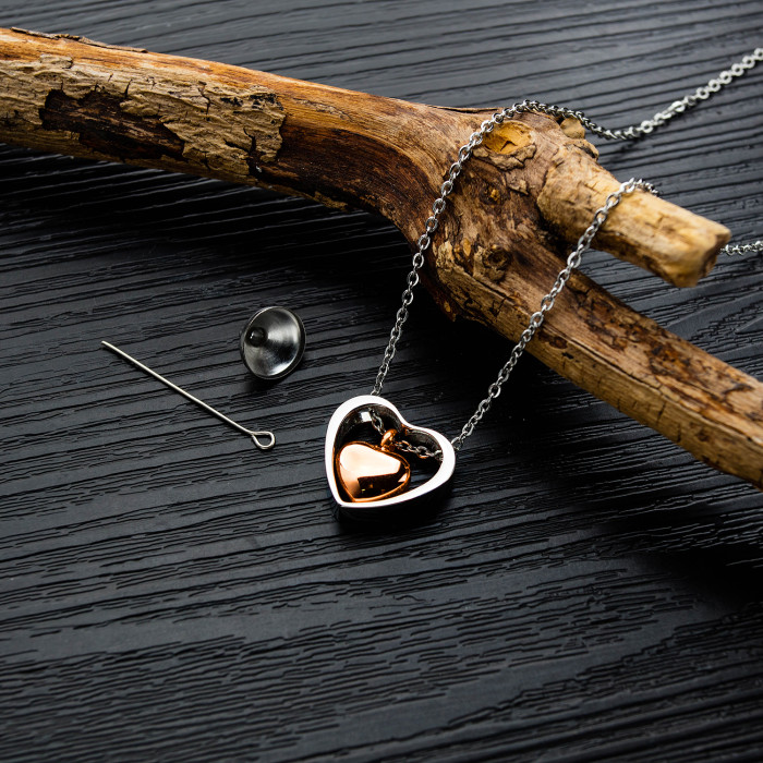 Wholesale Stainless Steel Jewelry Heart Urn Pendant