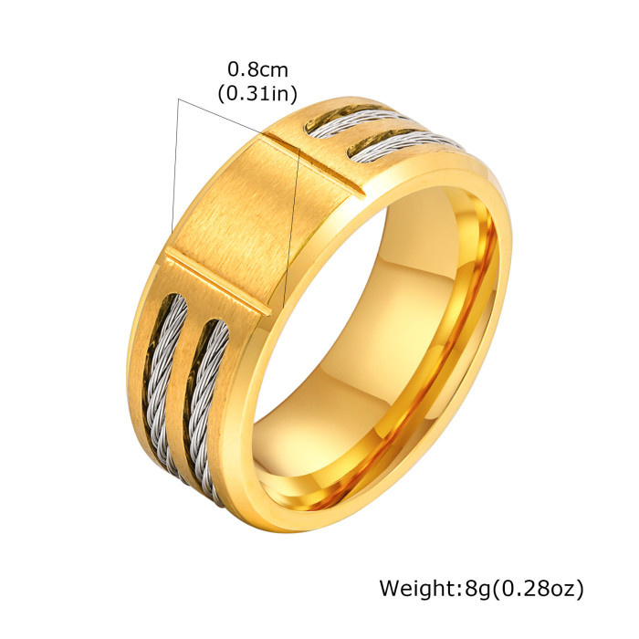 Wholesale Stainless Steel Mens Engravable Ring