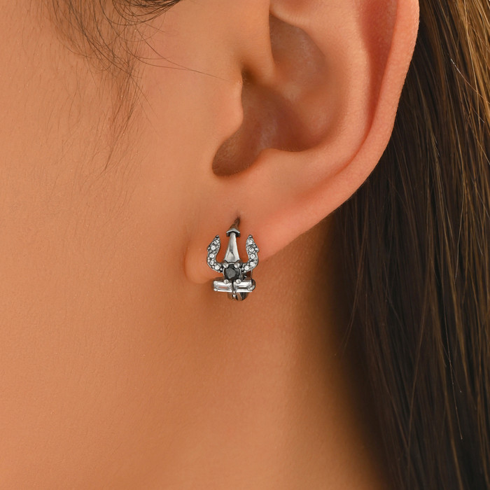Wholesale Stainless Steel Sword Hoop Earrings