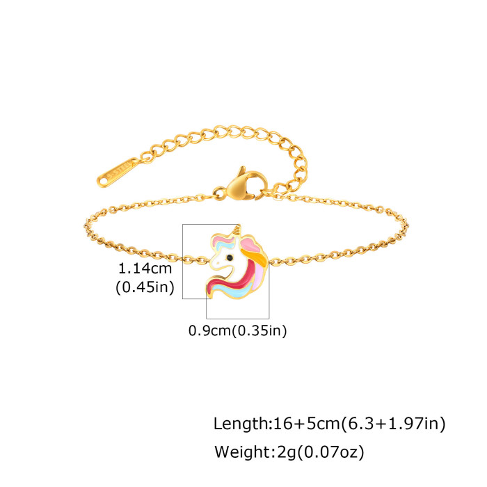 Wholesale Stainless Steel Cute Kids Bracelet Ring Earrings