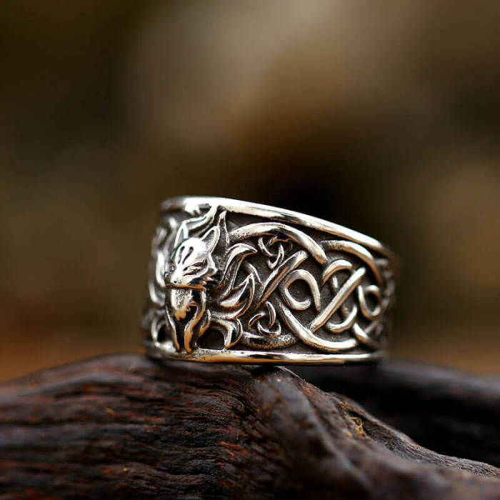 Wholesale Stainless Steel Nine Tailed Fox Ring