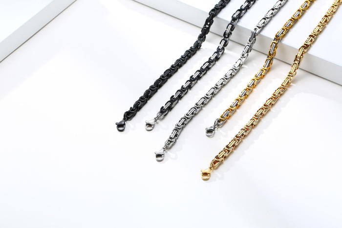 Wholesale Stainless Steel Classic Byzantium Necklace