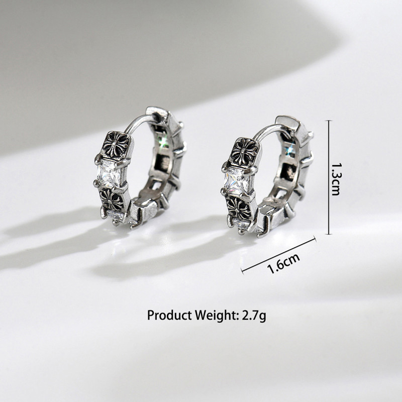 Wholesale Stainless Steel Gothic Cross Earrings