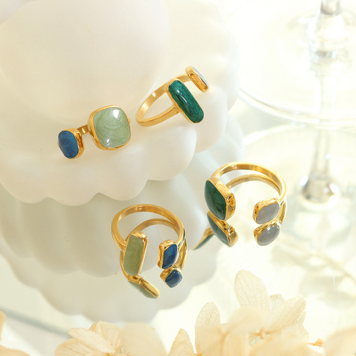 Wholesale Trendy Stainless Steel Open Rings