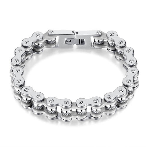 Wholesale Stainless Steel Hip Hop Bike Bracelet