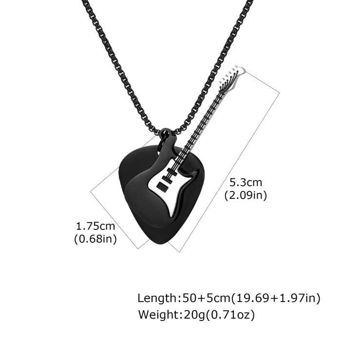 Wholesale Stainless Steel Guitar Pick Pendant