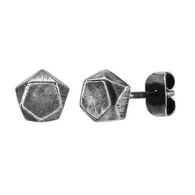 Wholesale Stainless Steel Vintage Geometric Stud Earrings
