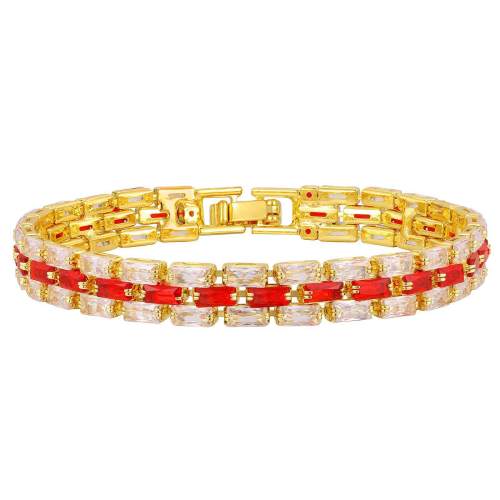 Wholesale 18K Gold Plated Zircon Tennis Bracelet
