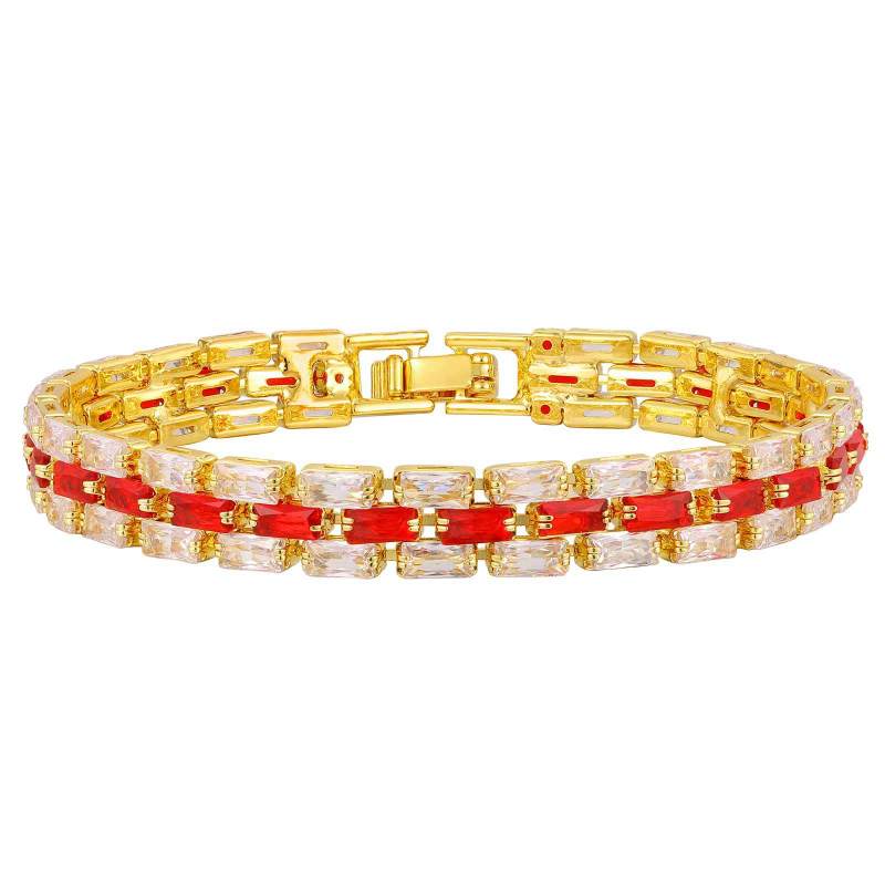 Wholesale 18K Gold Plated Zircon Tennis Bracelet