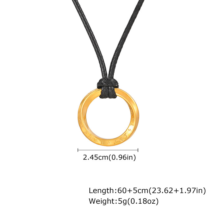 Wholesale Stainless Steel Mobius Necklace
