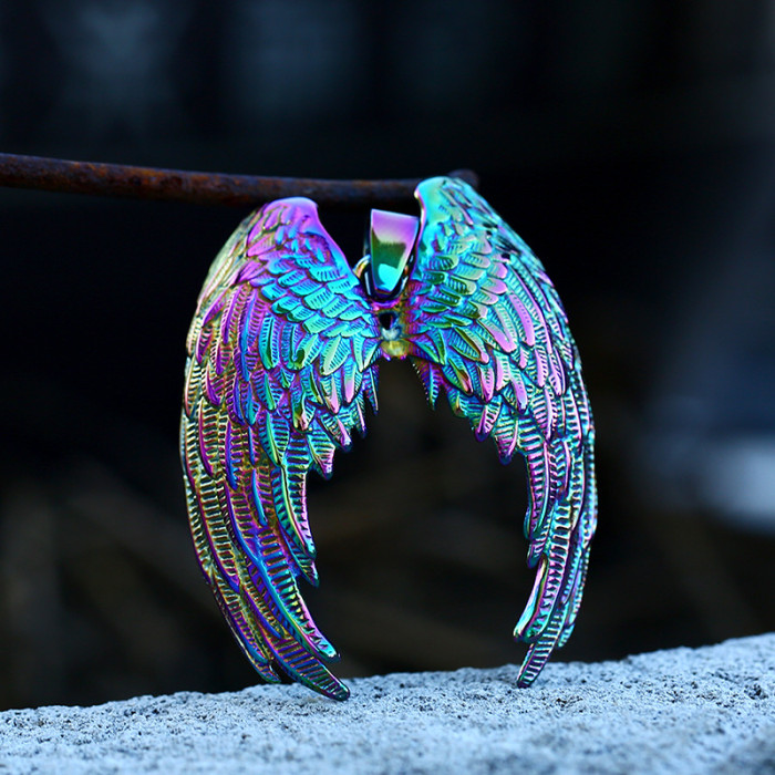 Wholesale Stainless Steel Angel Wing Pendant