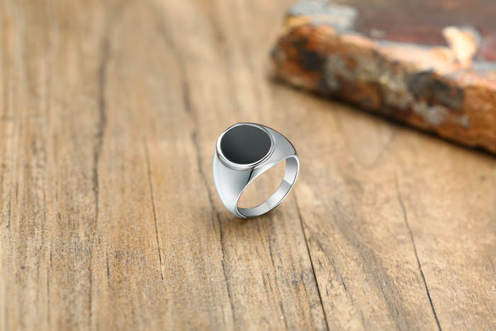 Wholesale Stainless Steel Classic Men's Seal Ring