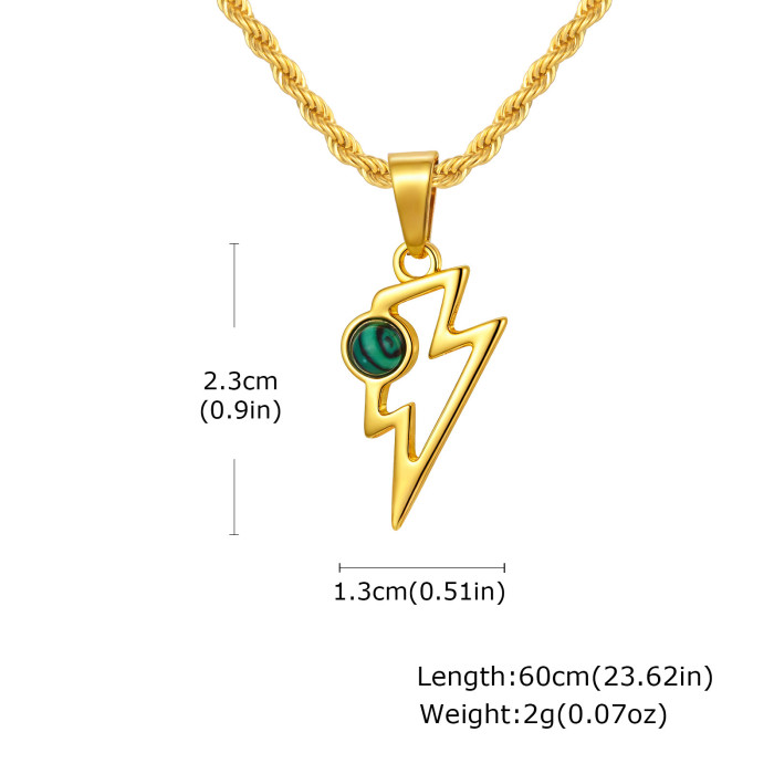 Wholesale Stainless Steel Lightning Pendant