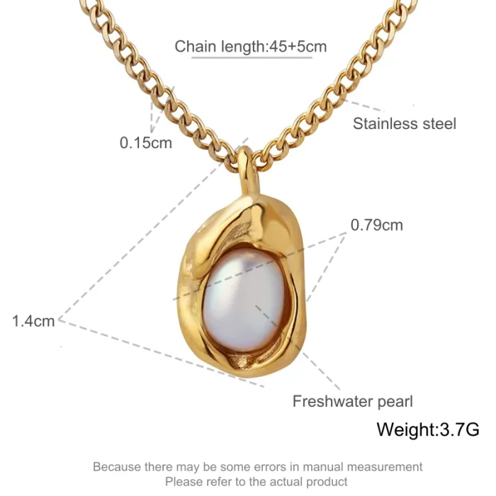 Wholesale Stainless Steel Nest Pearl Necklace for Women