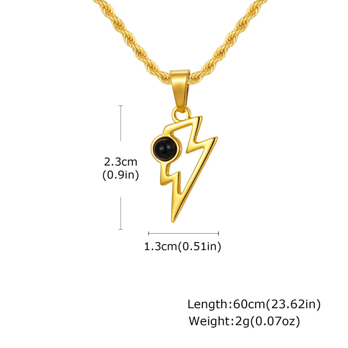 Wholesale Stainless Steel Lightning Pendant