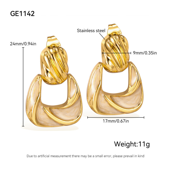 Wholesale Stainless Steel Fashion Simple Earrings