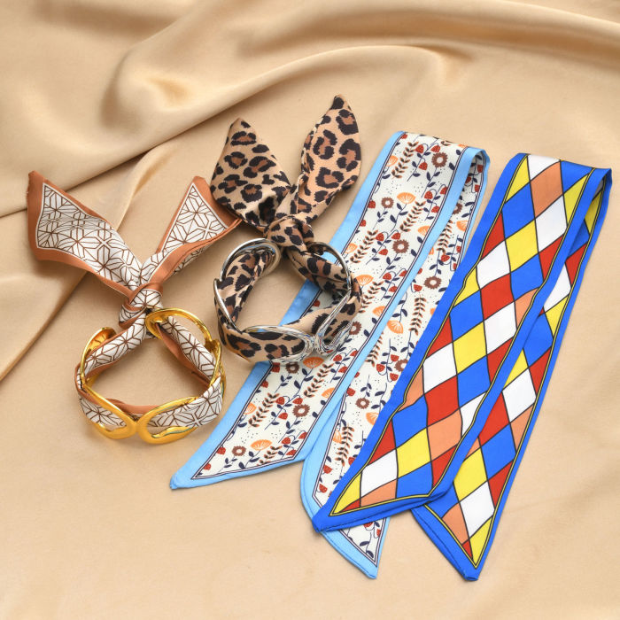 Wholesale Stainless Steel Silk Scarf Bangle