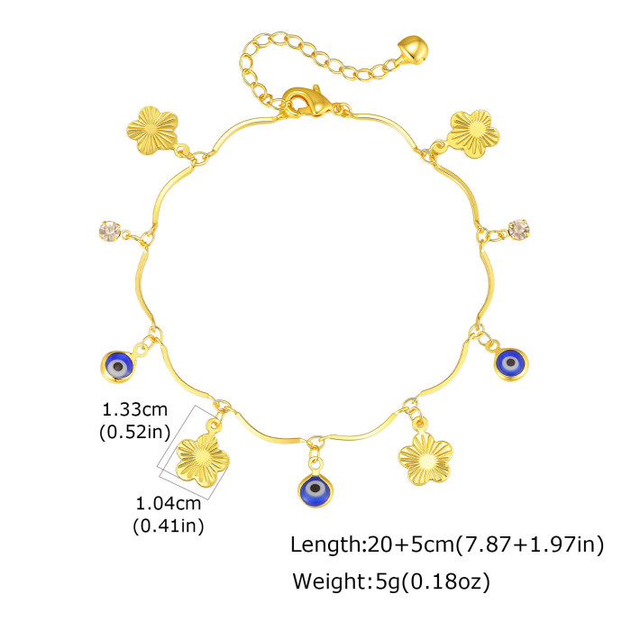 Wholesale Brass Evil Eye & Butterfly Foot Jewelry