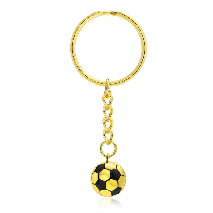 Wholesale Stainless Steel Mens Football Keyring