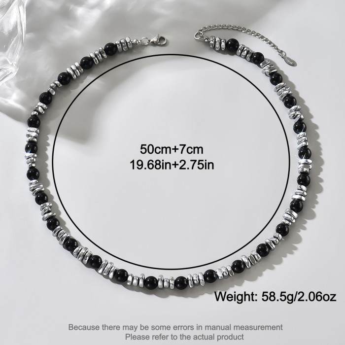 Wholesale Gothic Industrial Beaded Necklace for Men