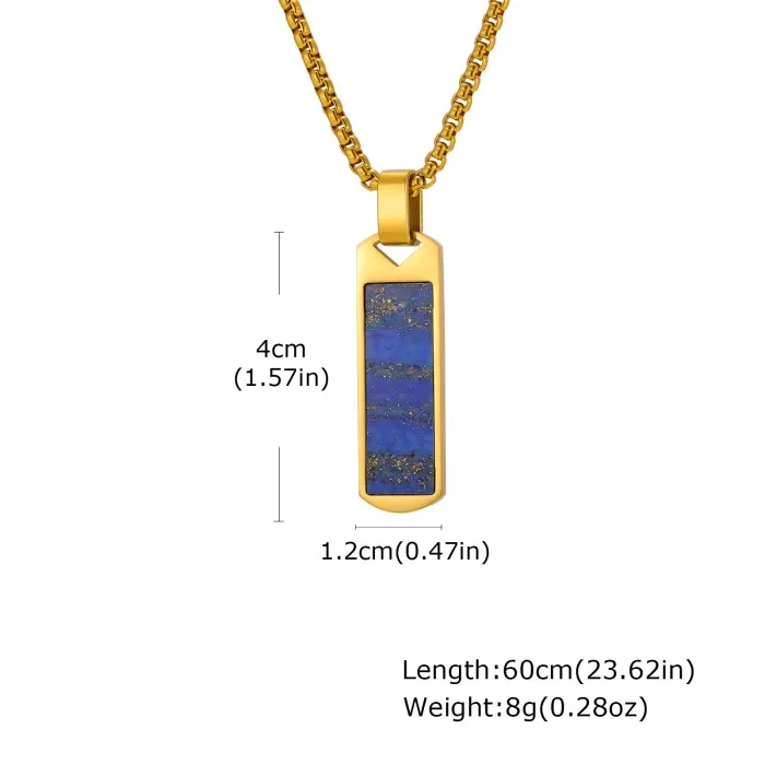Wholesale Stainless Steel Mens Bar Pendant