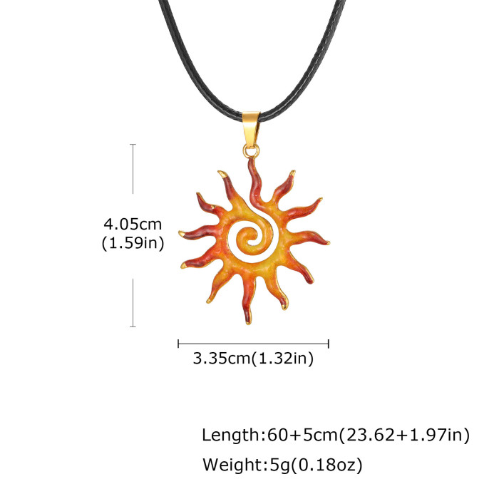 Wholesale Stainless Steel Sun Spiral Pendant
