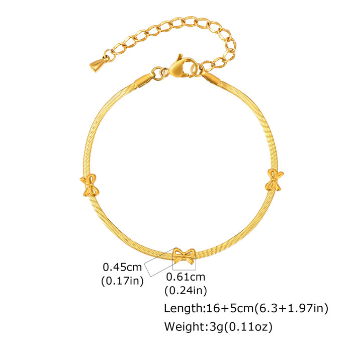 Wholesale Stainless Steel Sleek Snake Chain Bracelet