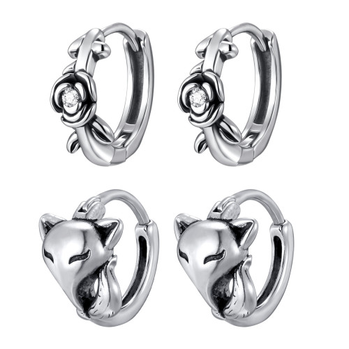 Cat Hoop Earrings Wholesale
