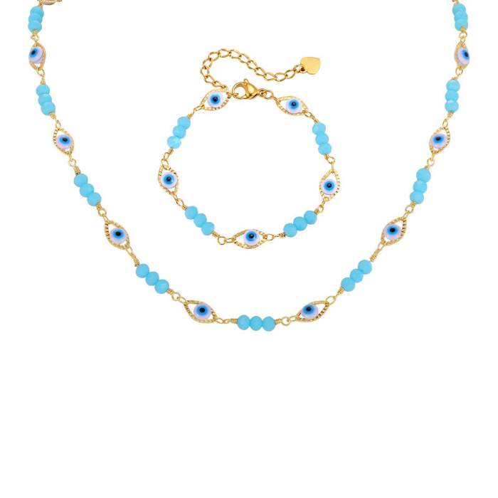 Wholesale Stainless Steel Tube Bead Jewelry Set
