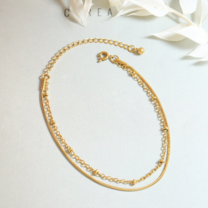 Wholesale Stainless Steel Elegant Snake Chain Bracelet