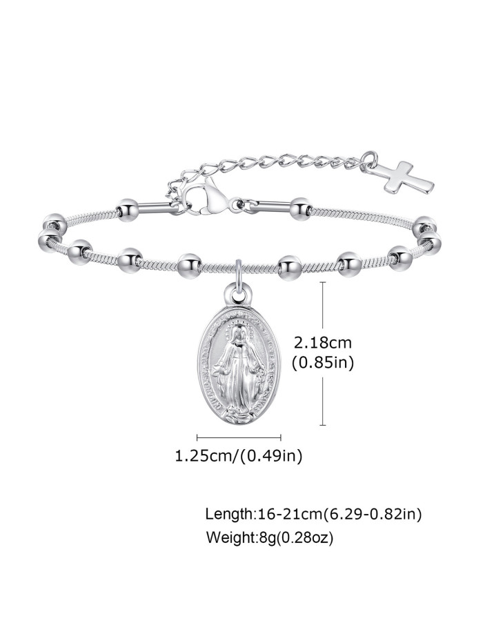 Wholesale Stainless Steel Madonna Bracelet