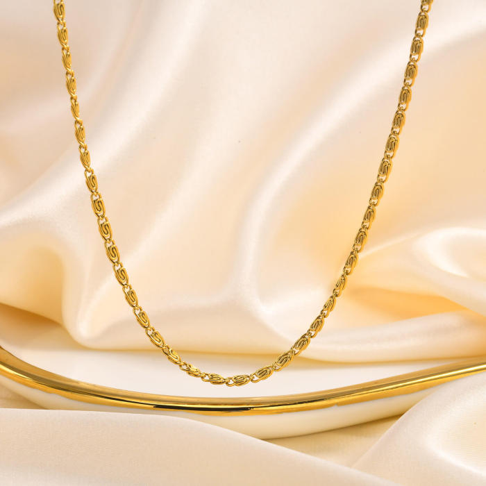 Wholesale Stainless Steel Paperclip Chain Necklace