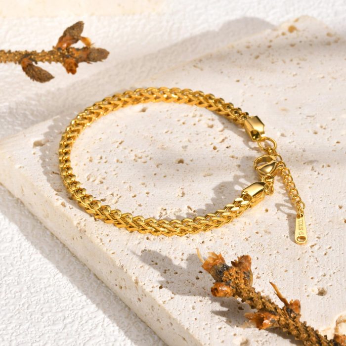 Wholesale Stainless Steel Women Foxtail Chain Bracelet