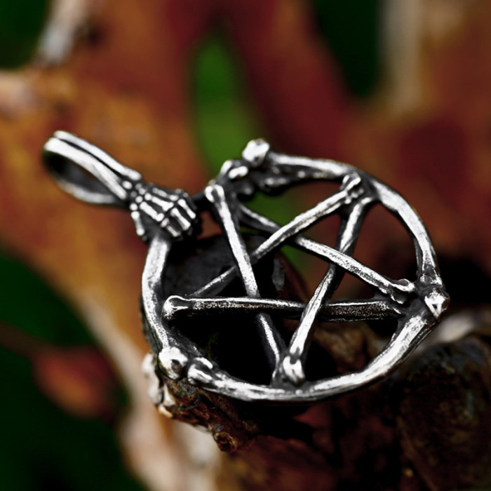Wholesale Stainless Steel Bone Pentagram Pendant