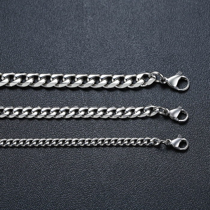 Wholesale Stainless Steel 3MM/5MM/7MM Cuban Necklace