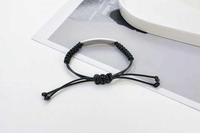 Wholesale Stainless Steel Rainbow Heart Braid Bracelet
