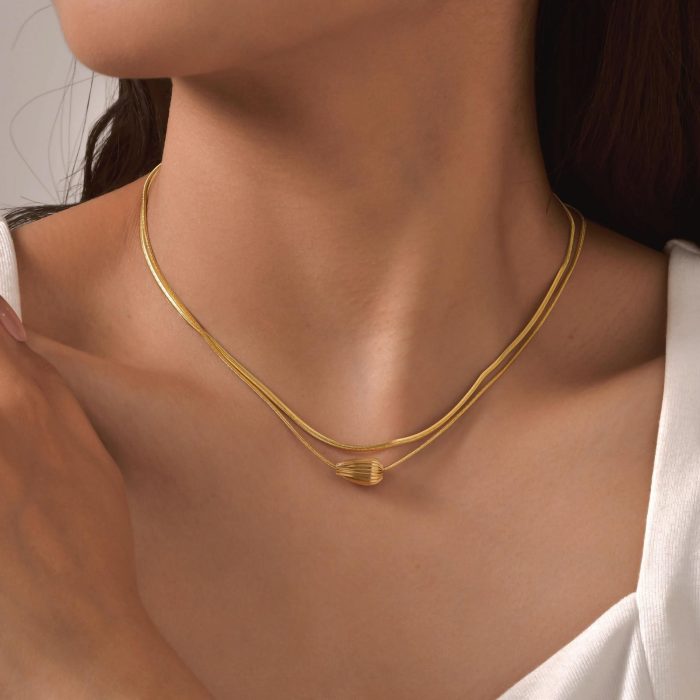 Wholesale Stainless Steel Stacking Necklace