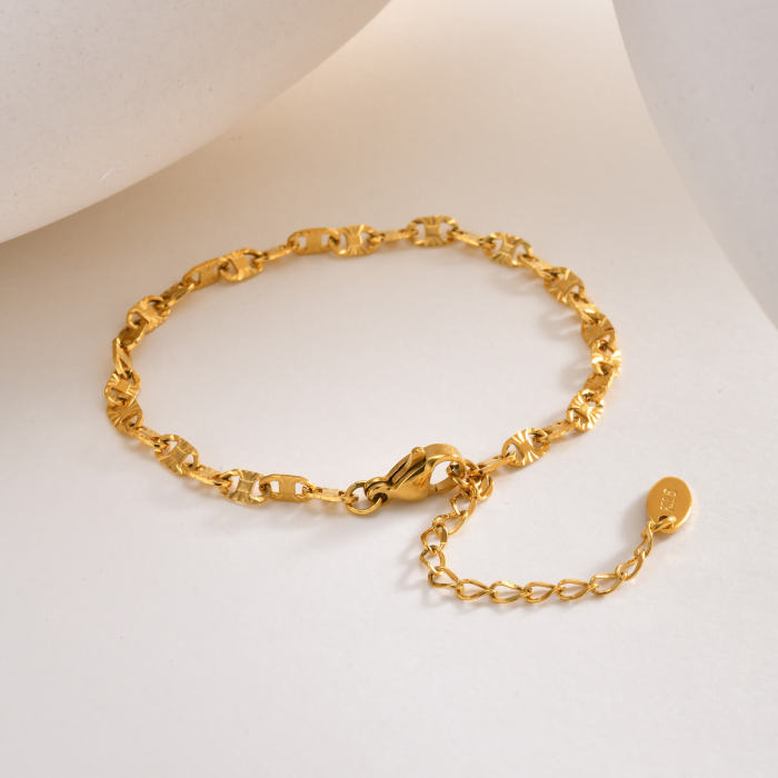 Wholesale Stainless Steel Marina Link Chain Bracelet