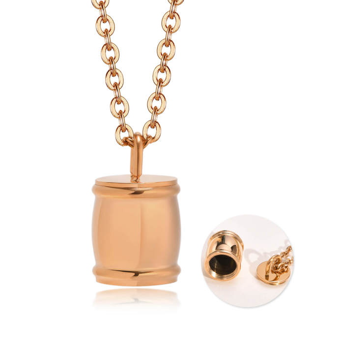Wholesale Stainless Steel Classic Urn Pendant Necklace
