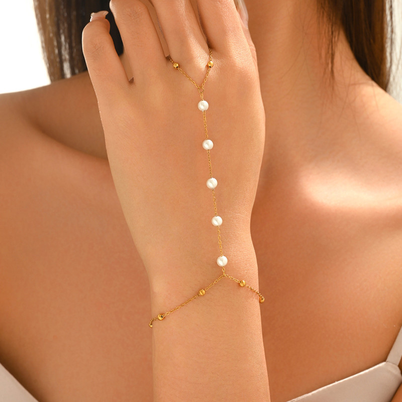 Wholesale Stainless Steel 18K Gold Plated Slave Bracelet