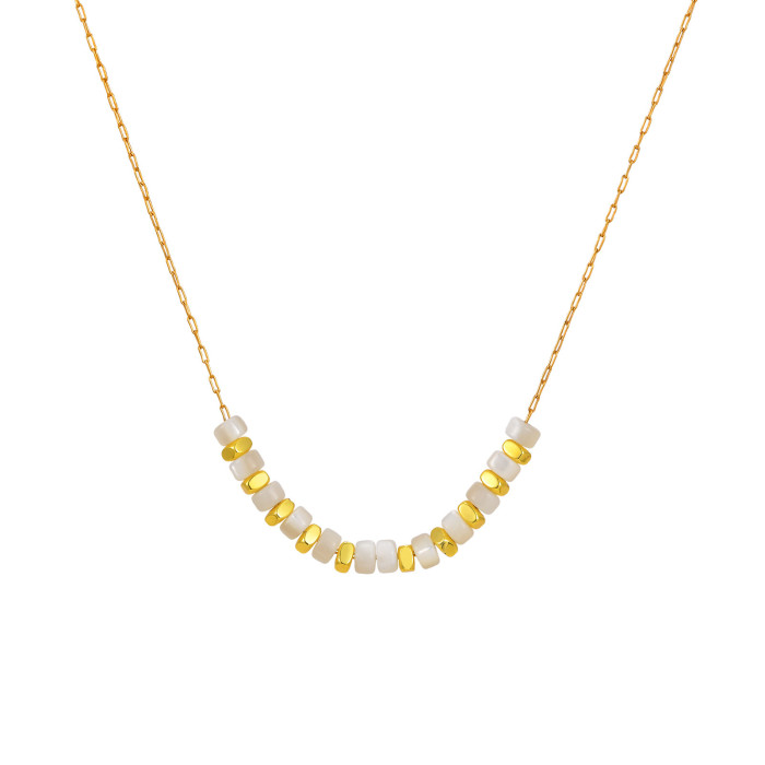 Wholesale Stainless Steel Shell Beads Necklace