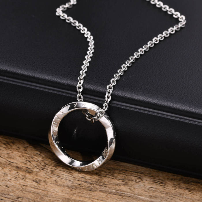 Wholesale Stainless Steel Viking Circle Pendant