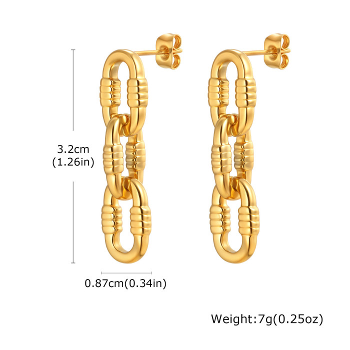Copy Wholesale Stainless Steel Turquoise Earrings
