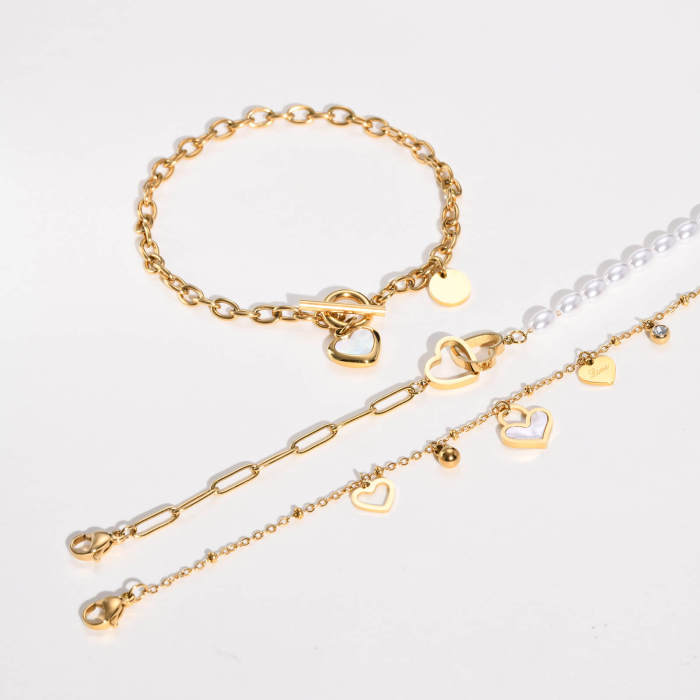 Wholesale Stainless Steel Women Bracelet with Love